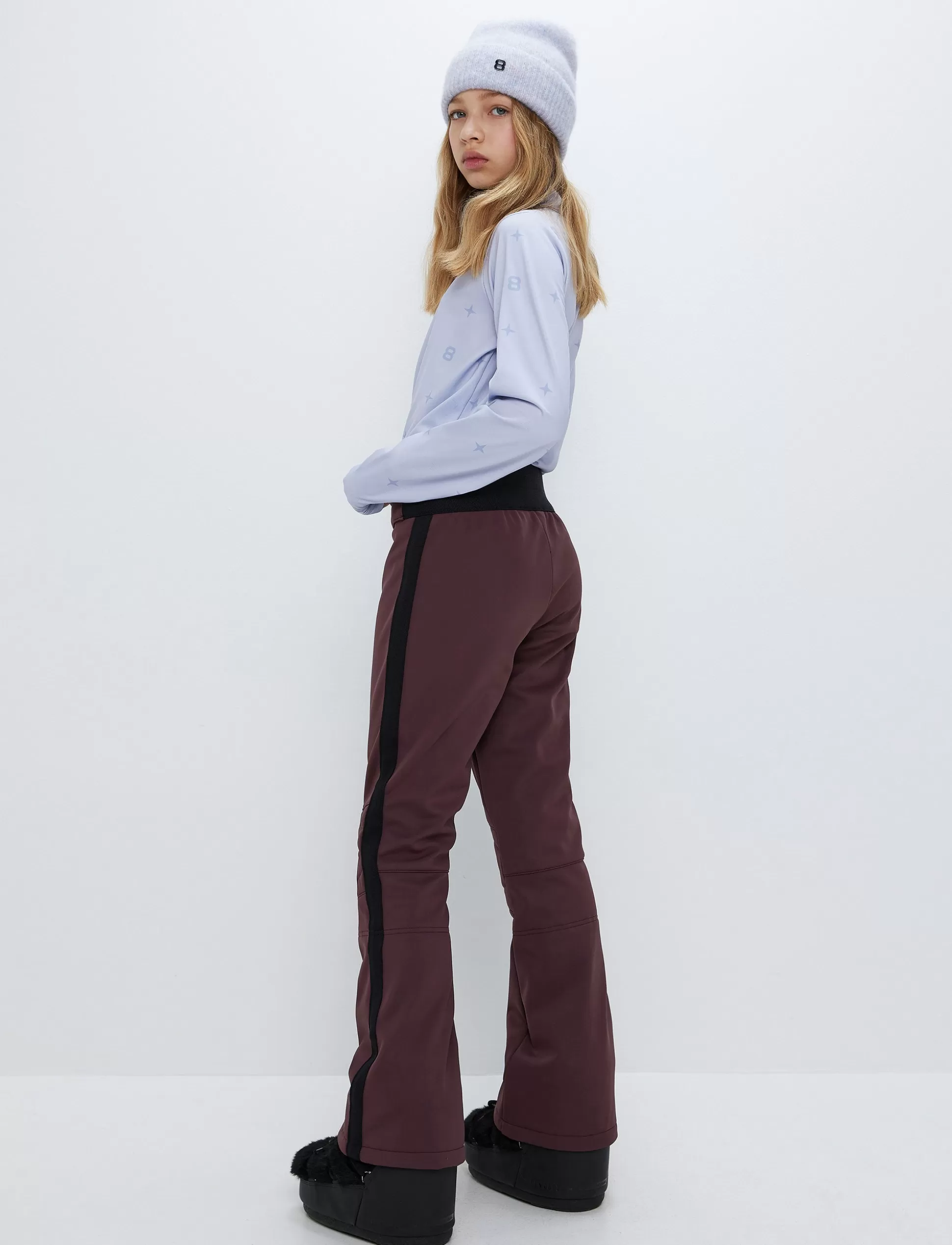 Lasketteluhousut<8848 Altitude Annbell Star Jr Pant - Dk Burgundy