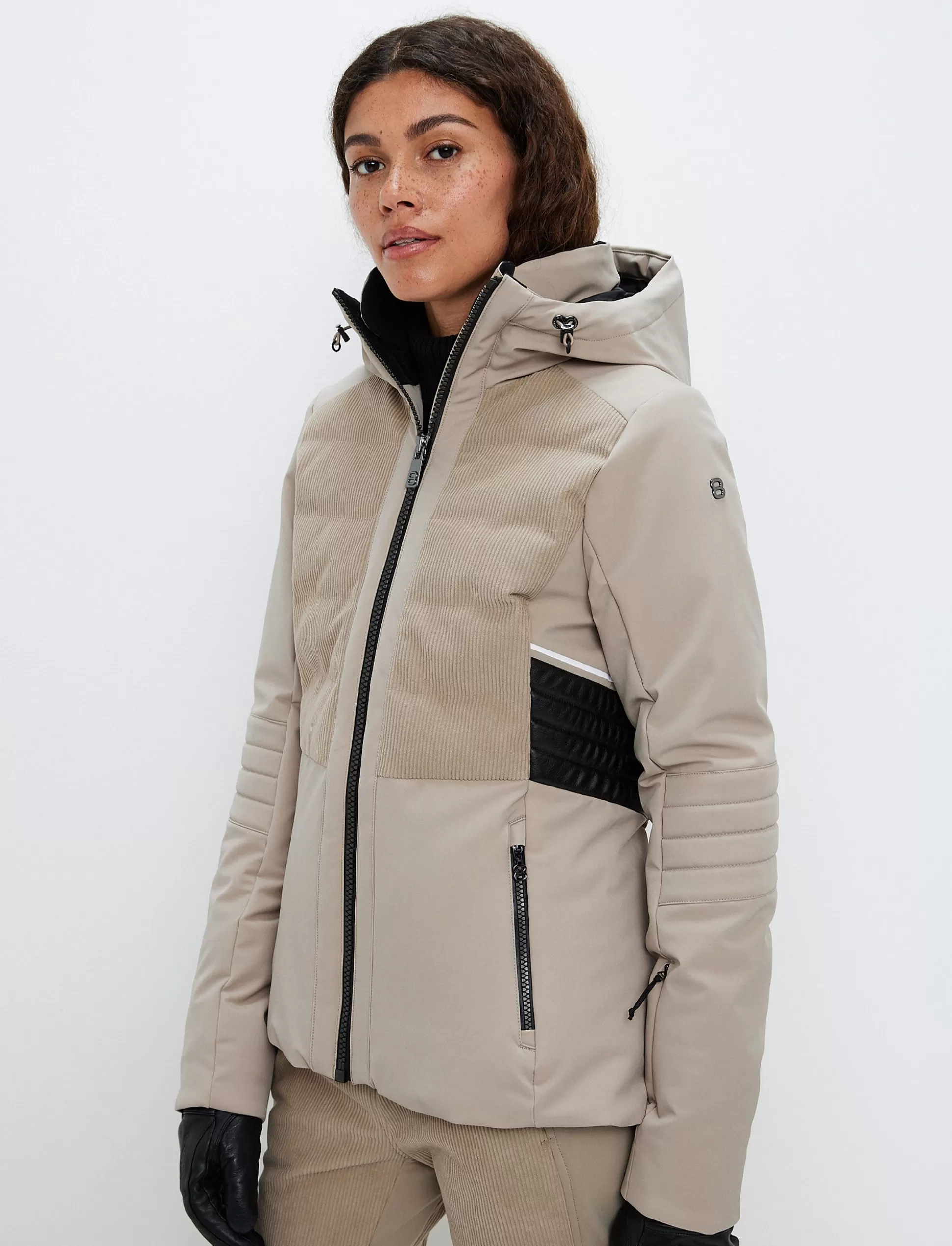 Laskettelutakki<8848 Altitude Clarice W Cord Ski Jacket - Lt Beige