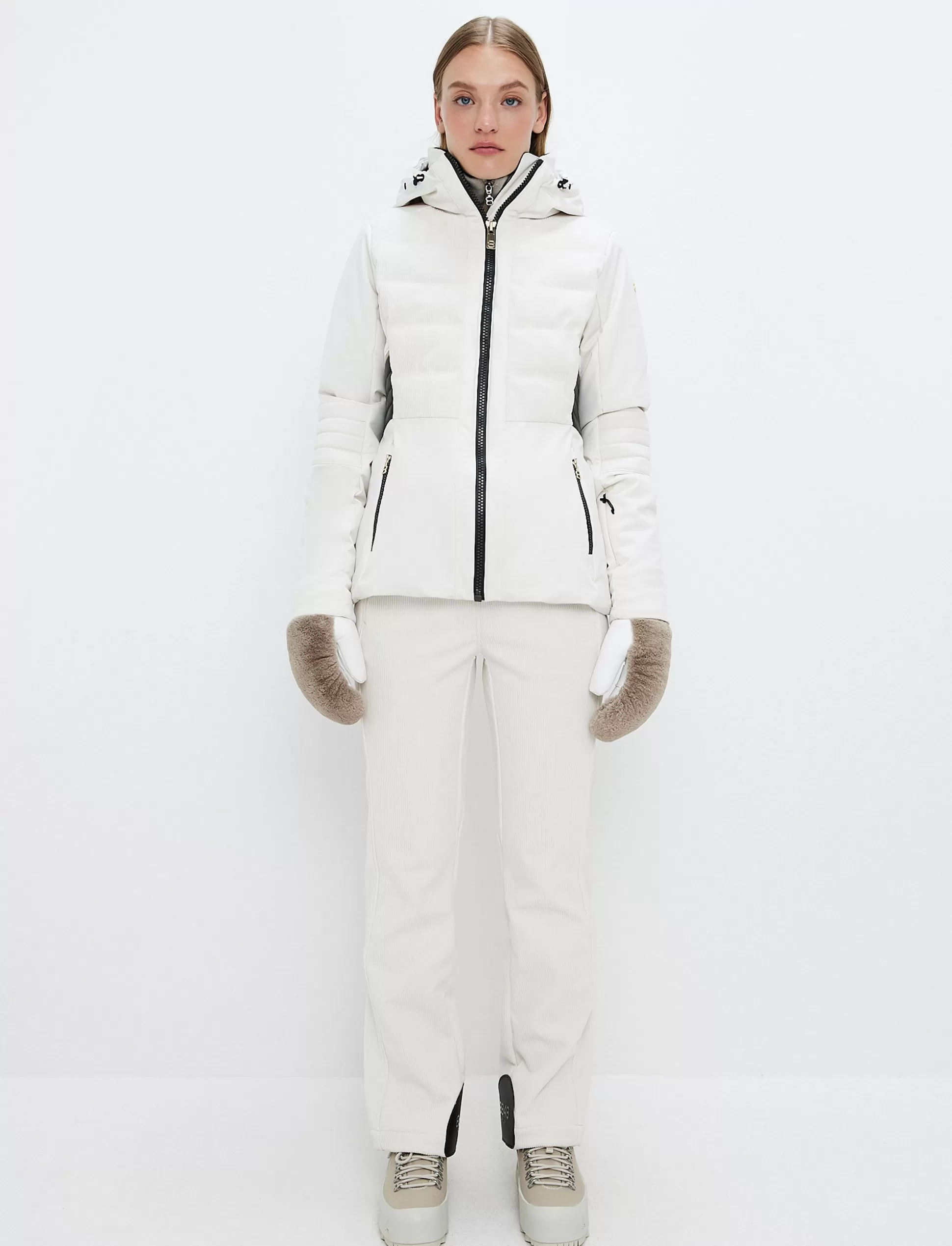 Laskettelutakki<8848 Altitude Clarice W Cord Ski Jacket - Winter White