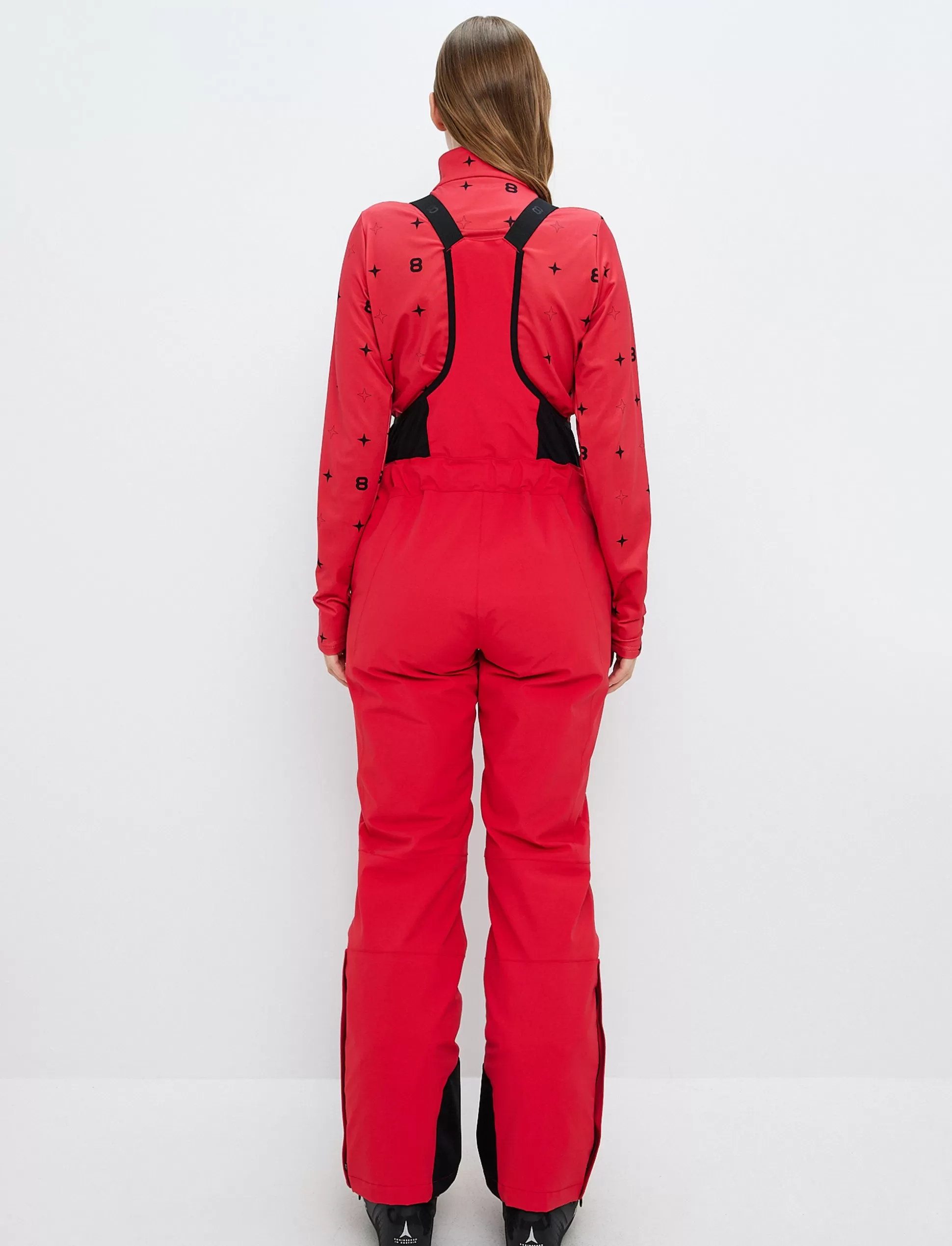 Lasketteluhousut<8848 Altitude Daniella 2.0 W Bib Pant - Poinsetta Red