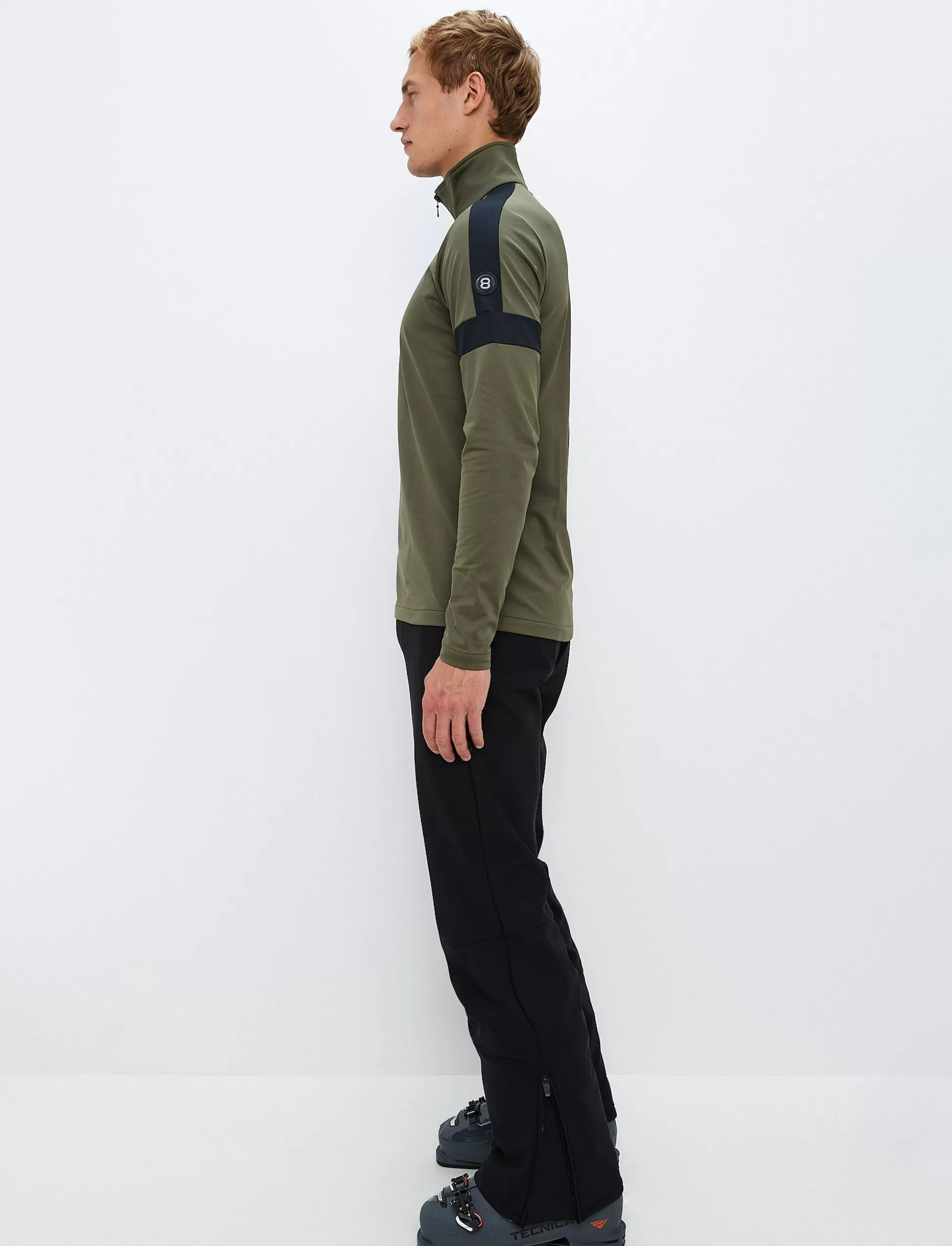 Välikerrostakit<8848 Altitude Dino 1/2 Zip Sweat - Army Green