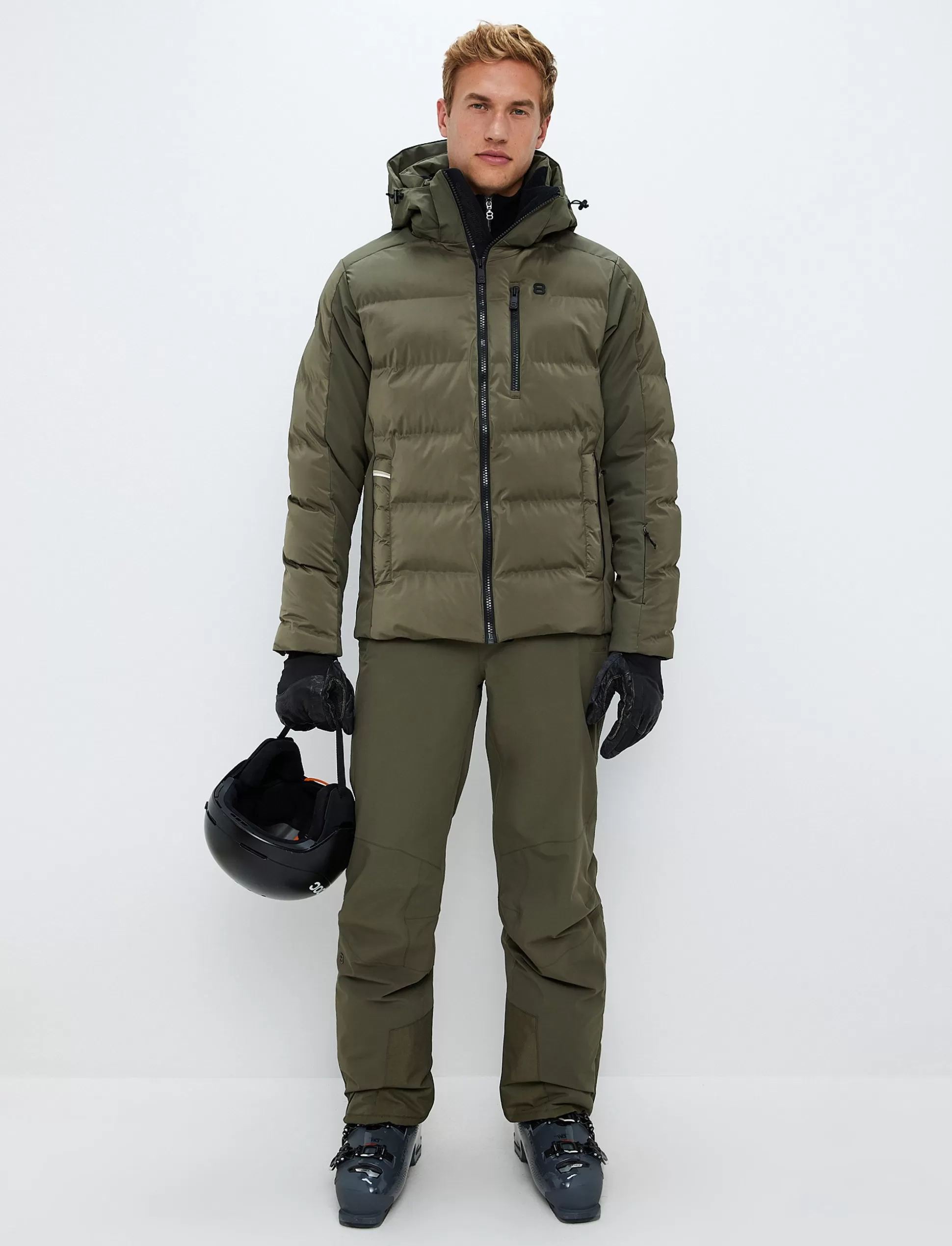 Untuvatakit | Laskettelutakki<8848 Altitude Malik Ski Jacket - Army Green