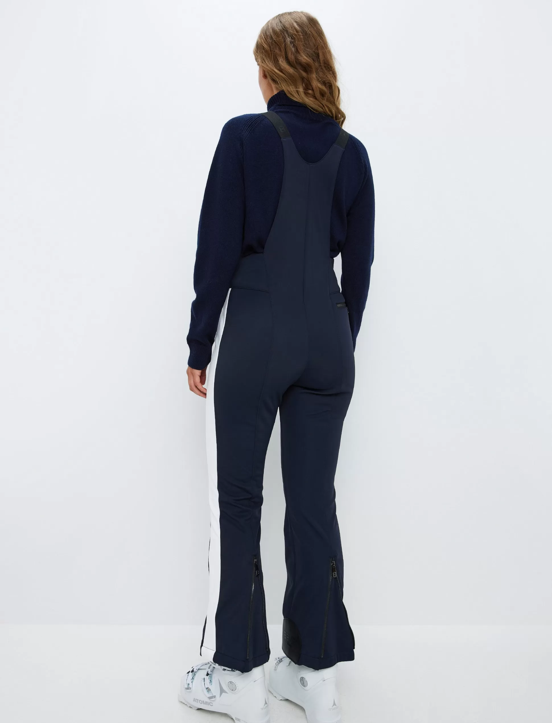 Lasketteluhousut<8848 Altitude Maya W Bib Pant - Navy/Blanc