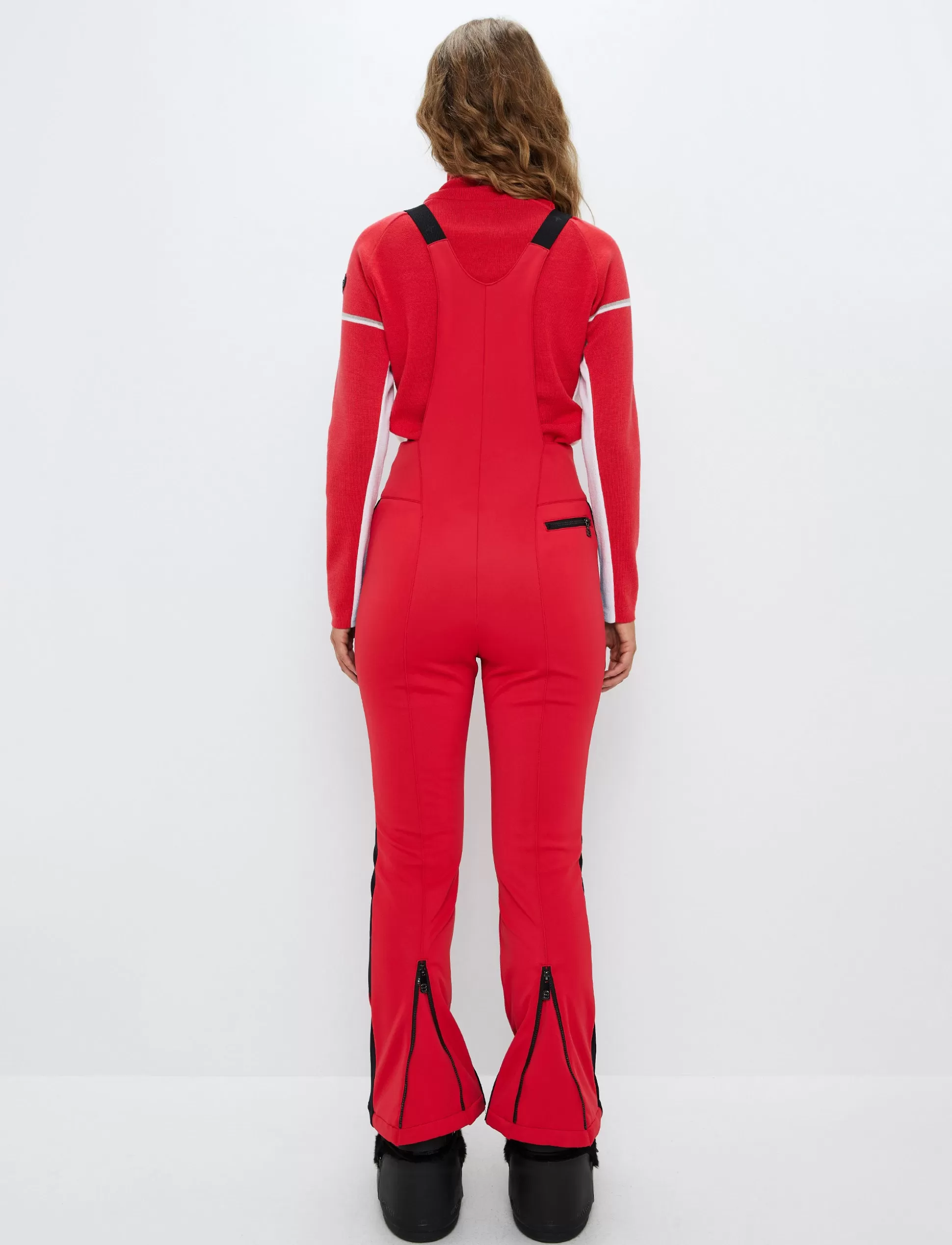 Lasketteluhousut<8848 Altitude Maya W Bib Pant - Poinsetta Red