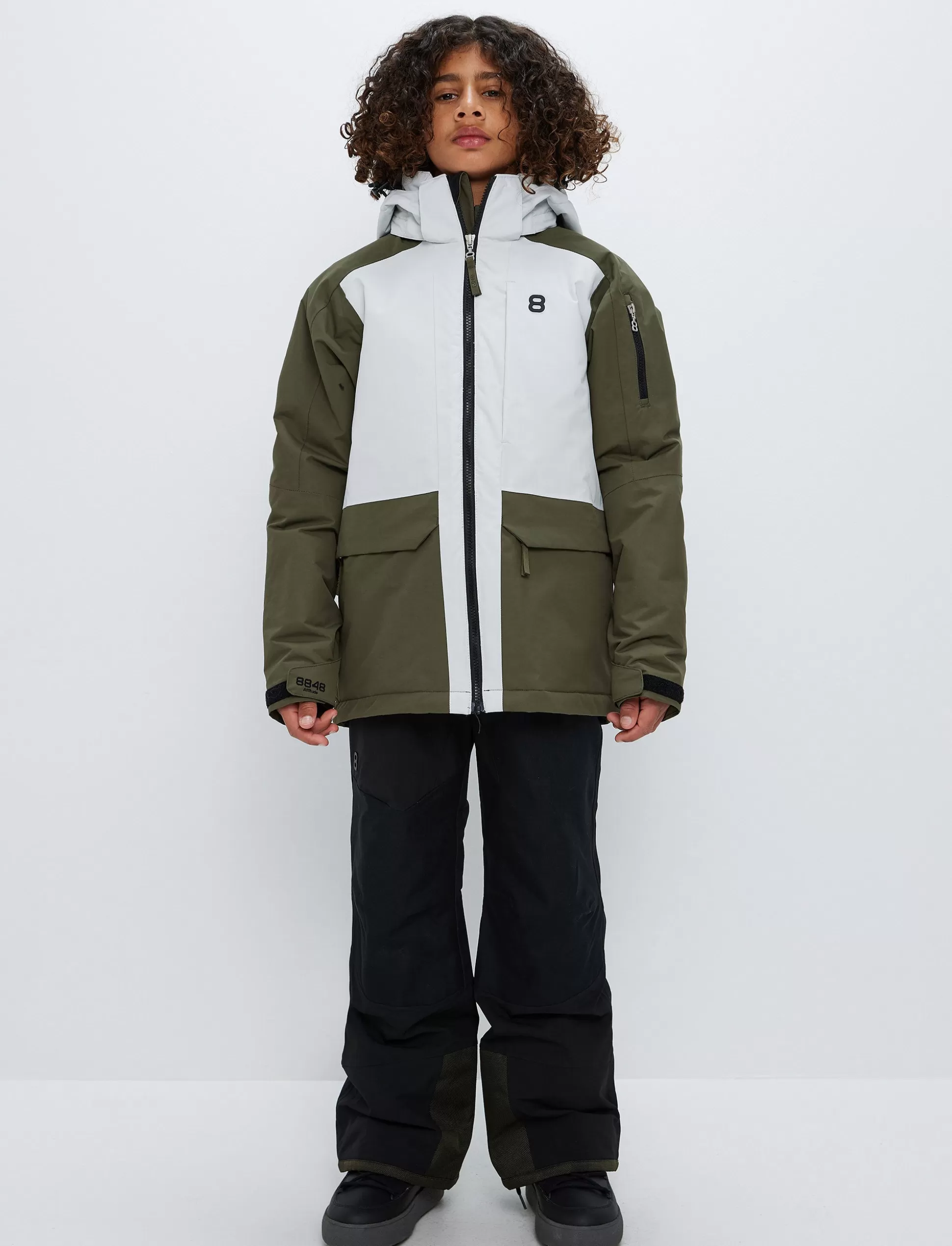 Laskettelutakki<8848 Altitude Miles JR Ski Jacket - Army Green