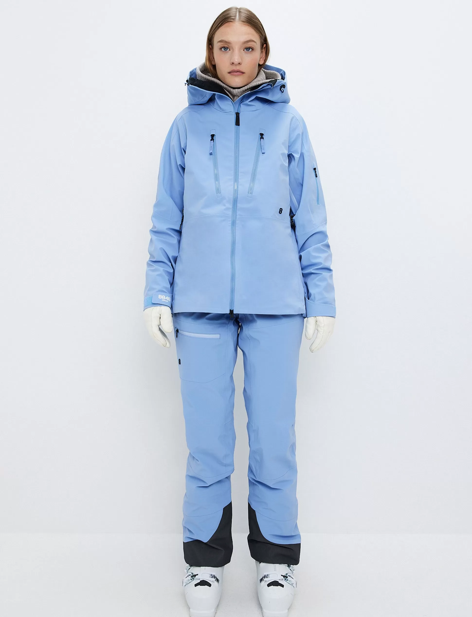 Kuoritakit | Laskettelutakki<8848 Altitude Pow 3.0 W Shell Jacket - Hortensia Blue