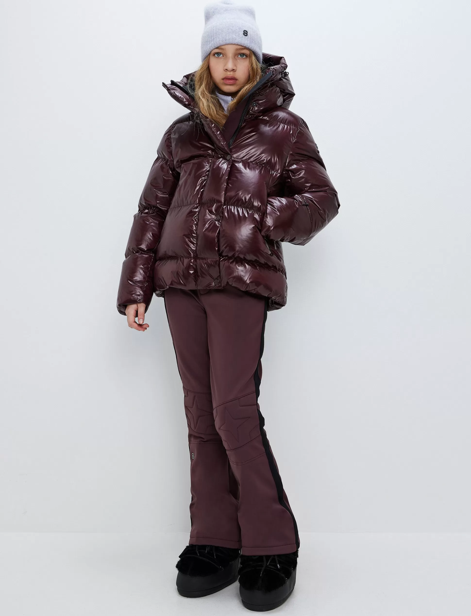 Laskettelutakki<8848 Altitude Saga Jr Ski Jacket - Dk Burgundy