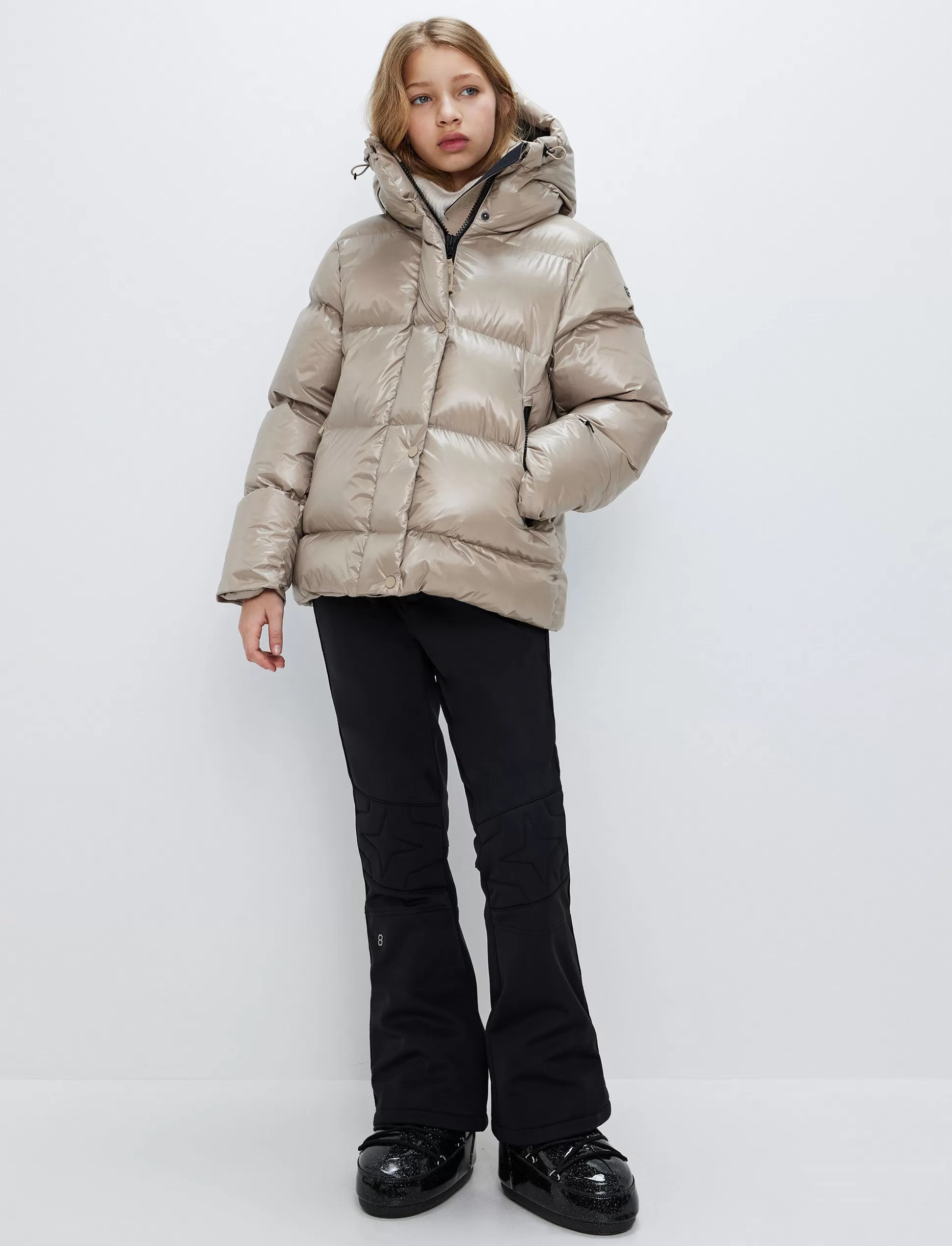 Laskettelutakki<8848 Altitude Saga Jr Ski Jacket - Lt Beige