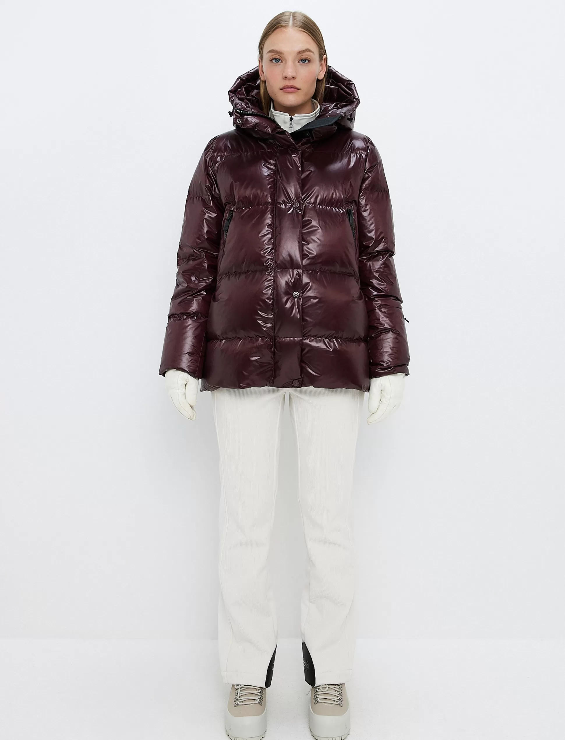 Untuvatakki | Laskettelutakki<8848 Altitude Sarah W Ski Down Jacket - Dk Burgundy