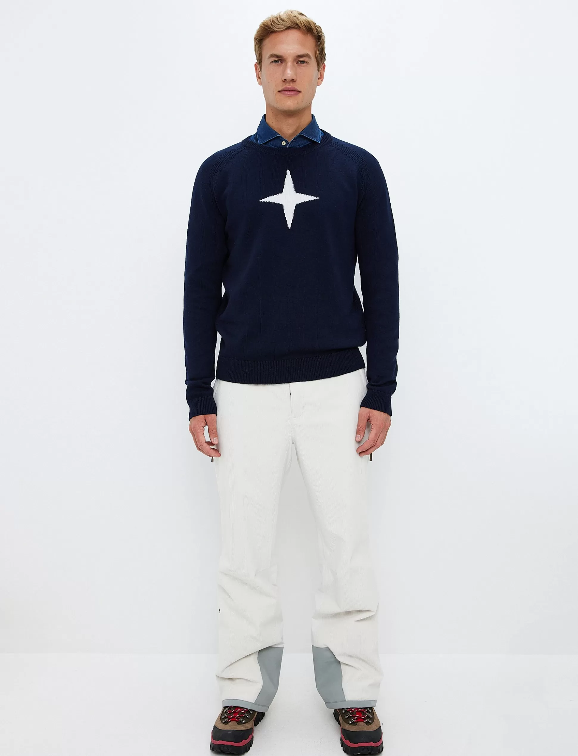 Neuleet | Välikerrostakit<8848 Altitude Star Merino Sweat - Navy