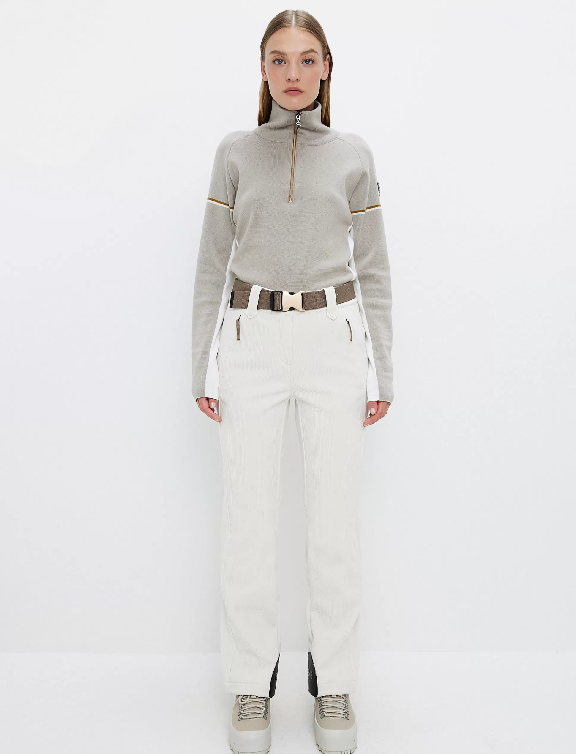 Lasketteluhousut<8848 Altitude Tumblr Cord W Ski Pant - Winter White