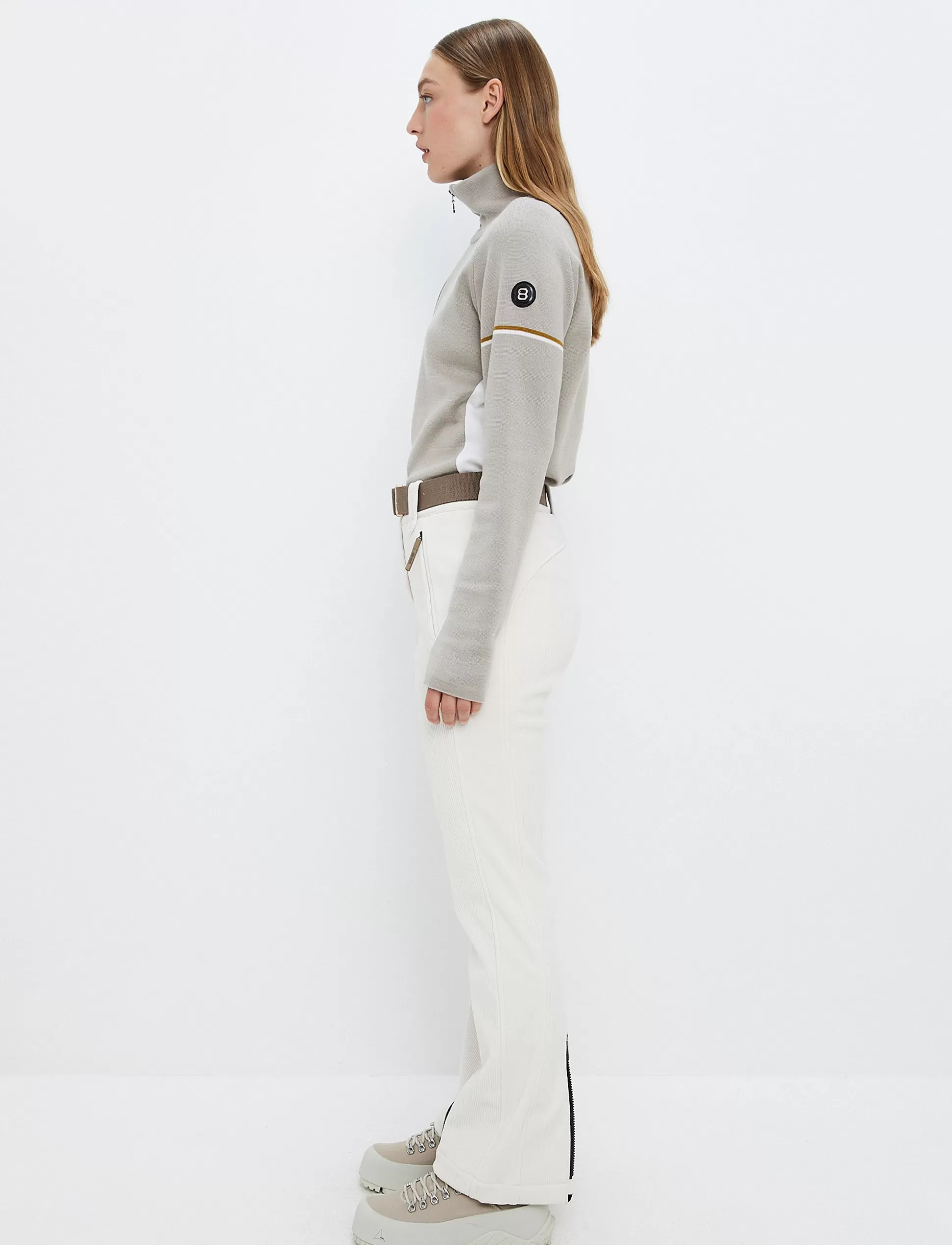 Lasketteluhousut<8848 Altitude Tumblr Cord W Ski Pant - Winter White