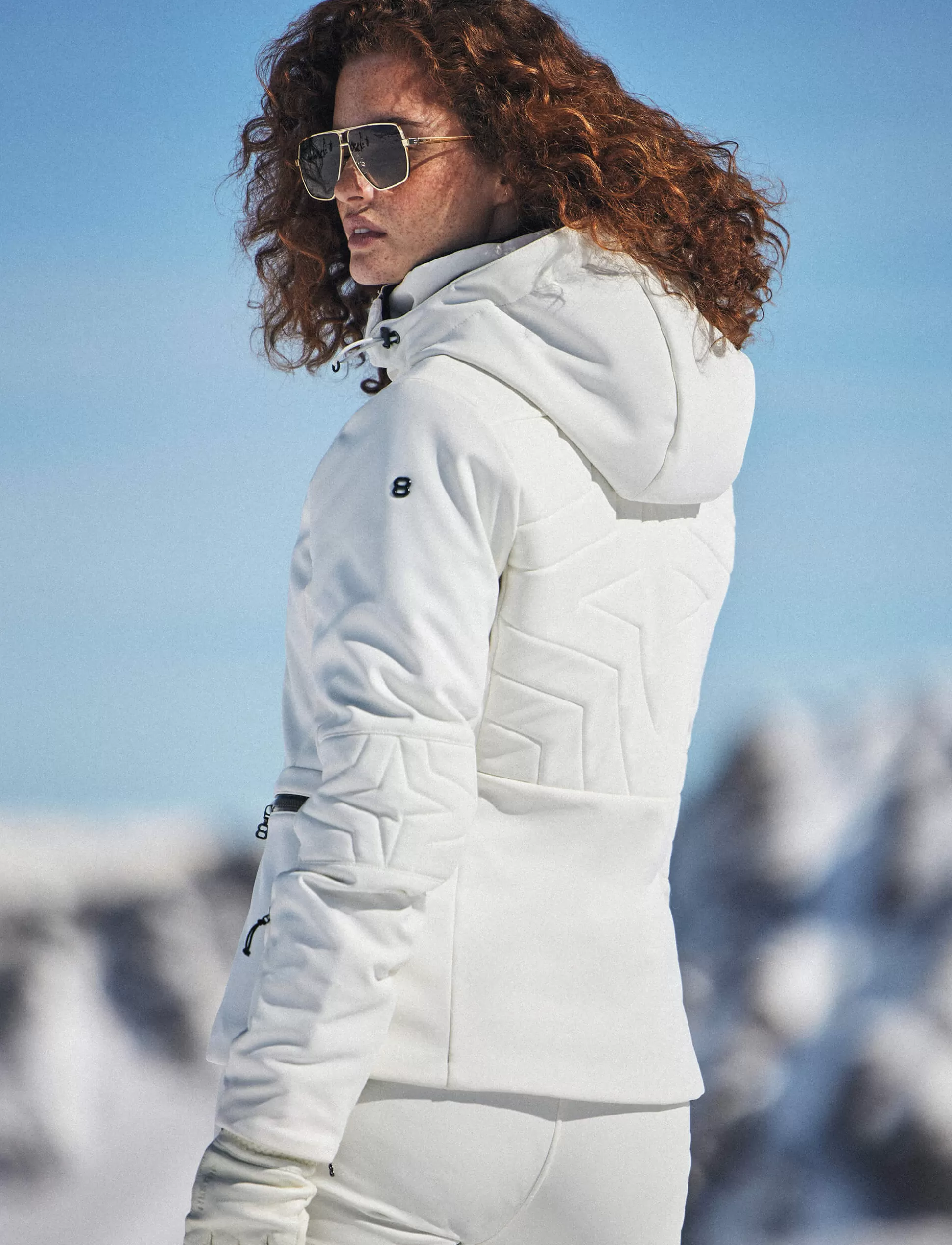 Laskettelutakki<8848 Altitude Vienna W Softshell Jacket - Blanc